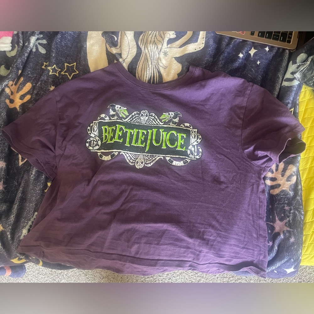 Purple Beetlejuice Graphic T-Shirt